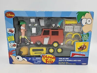 $99.95 • Buy Disney Phineas & Ferb My Ride Ferb's Mom's Car Racer Jakks 28 Pieces (Sealed)
