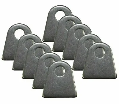 10 Pack Chassis Mounting Flat Tabs 1/8 Thick Steel 1/2  Mounting Hole Weldable • $25.95