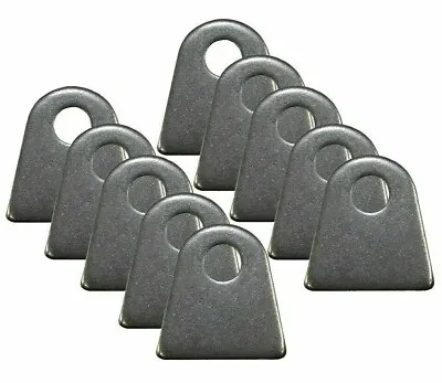 10 Pack Chassis Mounting Flat Tabs 3/16 Thick Steel 1/2  Mounting Hole Weldable • $28.95