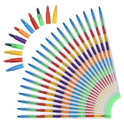 20pcs 11 Colours Painting For Toddlers Gift Stackable Art Craft Colouring Pencil • £8.76