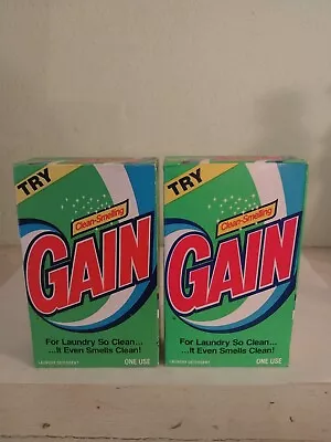 Gain Laundry Detergent - Vintage Sample Boxes (1985) One Use • $14.99