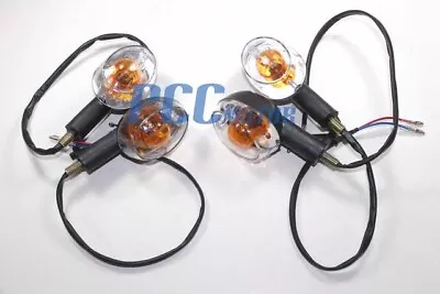 4PCS AMBER Motorcycle Turn Signal Light GY6 MOPED FRONT & REAR LT10 • $16.99