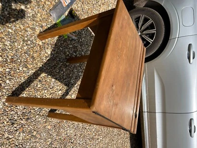 £20 • Buy Vintage Old Wooden School Desk With Opening Lid In Great Condition 