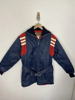 Vintage Exclusive Outwear Men S 60s 70s Ski Jacket Belted Parka Hipster Mod  • $39