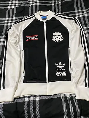 Vintage Adidas Star Wars Stormtrooper Track Jacket Mens Small • $50