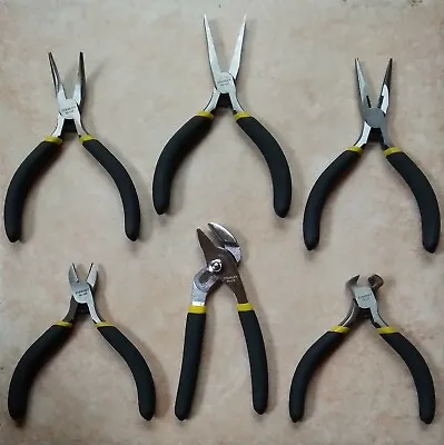 IN STOCK! Stanley 6 Piece Pliers Lot. New Set For Wire Craft Jewelry Electric • $32