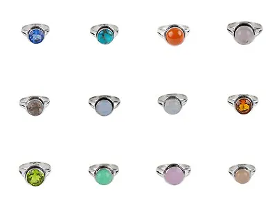 Multi Gemstone 925 Sterling Silver Vintage Jewelry Ring Gift For Him • $13.43