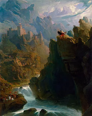 John Martin :  The Bard  (c.1817)  — Giclee Fine Art Print • $37.99