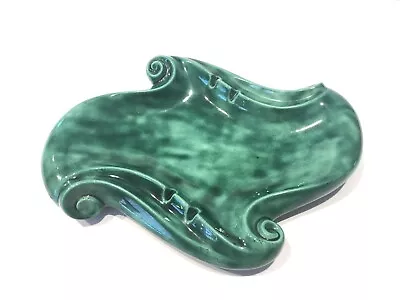 Rare Atlantic Mold Vtg Ceramic Ashtray Cigar Cigarette Green • $20.99