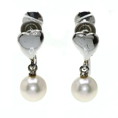 MIKIMOTO   Earring Akoya Pearl Pearl Silver • $152