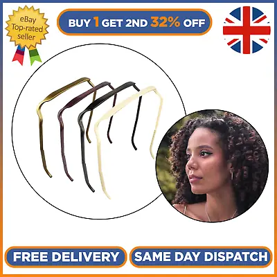2X Curly Thick Invisible Hair Hoop Hair Headband Hair Band Hairstyle Fixing Tool • £4.47