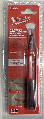 Milwaukee 2203-20 10-1000Ṽ Dual Range Voltage Detector BRAND NEW IN PACKAGE • $28