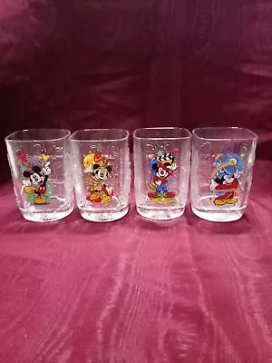 Walt Disney World Celebration Glasses McDonalds 2000. Mickey Mouse. All 4! • $34.95