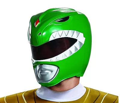 Green Ranger Helmet Mighty Morphin Power Rangers Halloween Costume Accessory • $35.95