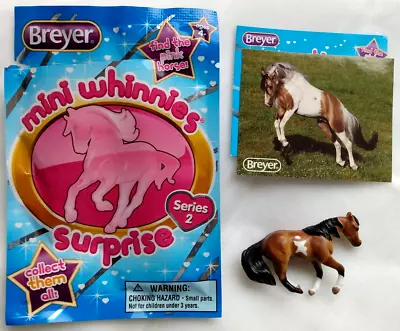 #300181 Breyer Mini Whinnies Sliding Stop Quarter Horse Brown Pinto Bailey • $8.44