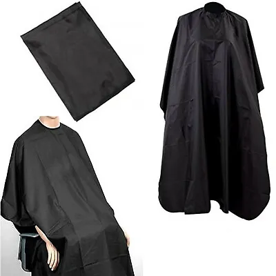 Barbers Hair Cut/cutting Hairdressing Hairdressers Salon Barber Gown Cape Black • £2.45