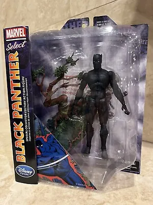 MARVEL SELECT BLACK PANTHER ACTION FIGURE Disney Exclusive Collectible With Base • $39
