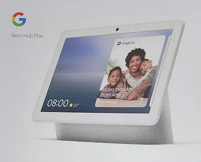 Google Home Nest Hub MAX Smart Speaker Hub | Chalk • $299