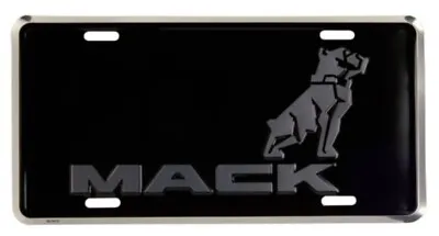 Mack Trucks Bulldog Black & Gray Embossed Aluminum Novelty License Plate • $25.99