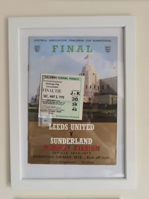Sunderland Afc Football Memorabilia Fa Cup 1973 Ticket Programme Signed Cover • £54.99