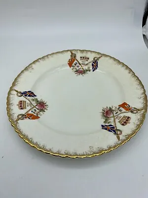 Queen Victoria Dessert Or Side Plate 6” Gold Gilded Trim Jubilee Commemorative • $8.13