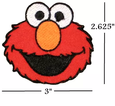 Sesame Street Elmo Embroidered Iron On Patch DIY CRAFT Emblem Logo 3  • $2.99