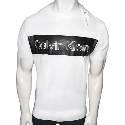 Nwt Calvin Klein Msrp $54.99 Men's White Crew Neck Short Sleeve T-shirt S M L Xl • $24.99