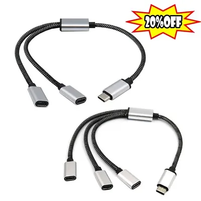 USB C To USB C Female-Adapter USB Y Splitter CableUSB C Male To 2USB C Female C • $2.86