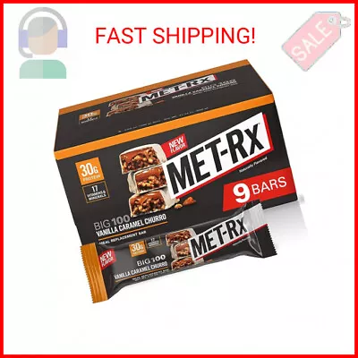 MET-Rx Big 100 Colossal Protein Bars Vanilla Caramel Churro Meal Replacement Ba • $32.91