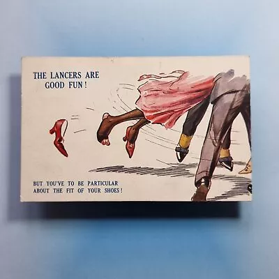 Comic Postcard 1923 The Lancers Square Dance Good Fun Shoes Stockings • £4.95