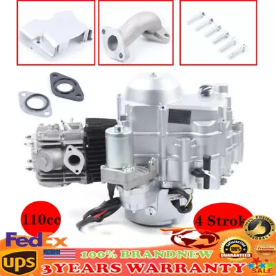 110cc 4Stroke Engine Motor Electric Start For 50cc 70cc 90cc 110cc ATV GO Kart • $199