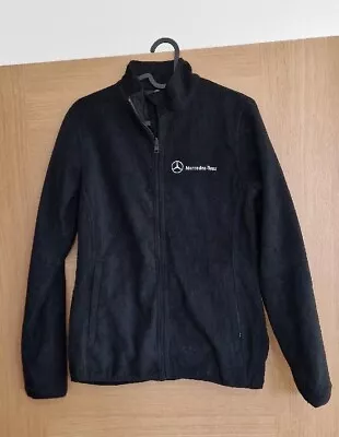 Mercedes Benz Black Zip Up Fleece Small - Embroidered Logo • £17.50