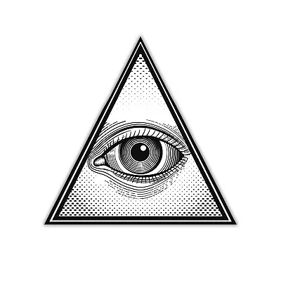 Illuminati All Seeing Eye Sticker Vinyl Occult Decal Car Wall Window Decor • $4.50