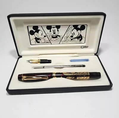 Vtg Colibri Disney Mickey & Co. Convertible Fountain/Ballpoint Pen Set READ • $99.95