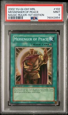 Yugioh - PSA 9 - Messenger Of Peace - MRL-102 - 1st Edition - Mint • $39.99