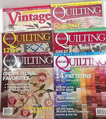 McCall's Quilting Magazines 6 Issues 2004 2006 Vintage Quilts Spring 2004 • $20.99