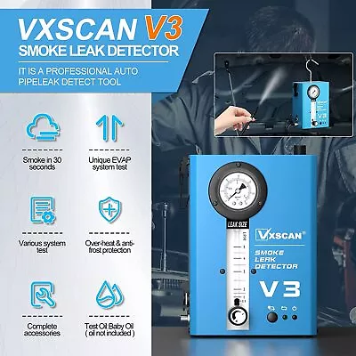 VXSCAN V3 Automotive Smoke Leak Detector Vacuum Smoke Machine Diagnostic Tester • $129