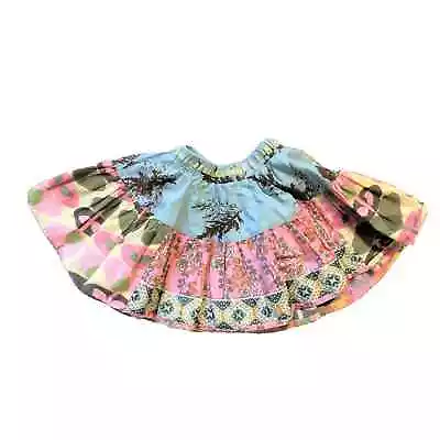 Matilda Jane Girl's Art Fair Twirl Circle Skirt Multicolor Retired Sz 4 • $14