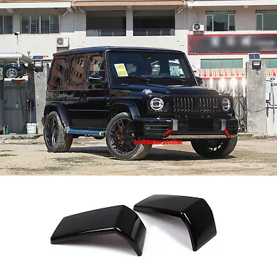 Glossy Black Front Bumper Panel Trim Cover For Mercedes G-Class AMG G63 2019- 23 • $38.99