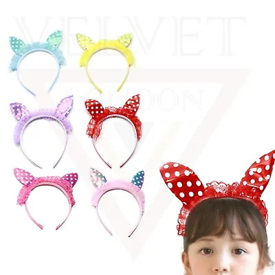 Partywear Rabbit Ear Hair Band Headbands Babie Non-Slip Fabric Ribbon Hair Hoop  • £3.75