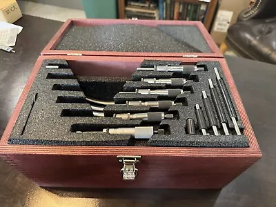 Starrett 226 0-6” Set Vintage Pre-WW1 Micrometer Set With Standards In Box • $675