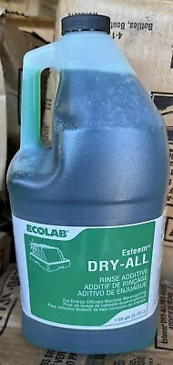 ECOLAB Esteem Dry-All Rinse Additive One Gallon ~ Brand New ~ Ships Fast • $18.99