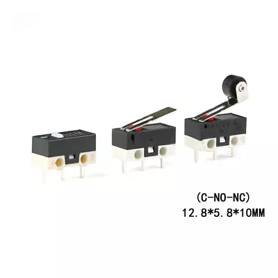 Contact Mini Micro Switch 12.8*5.8*10mm Roller Lever C-NO-NC Button Switch Small • $40.61