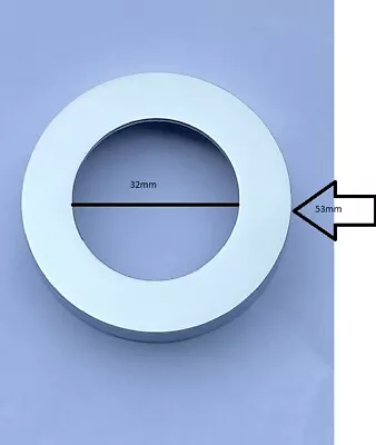 £7.99 • Buy Wall Flange /Pipe Cover Plate/Back Plate Chrome
