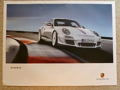 2011 Porsche 911 GT3 RS 4.0 Coupe Showroom Advertising Poster RARE! Awesome L@@K • $74.95