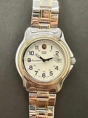 Vintage Victorinox Swiss Army Officer’s 1884 Two Tone Watch Men’s • $619