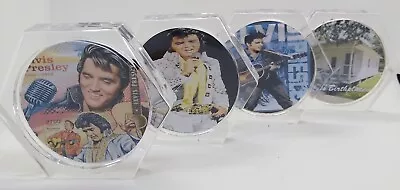 Elvis Presley Drink Theme Acrylic Photo Coasters Drink - Set Of 4 • $34.95