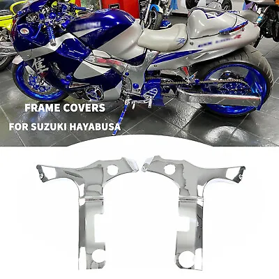 Left & Right Chrome ABS Plastic Frame Cover For Suzuki Hayabusa GSX1300RA ABS • $122.98