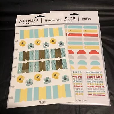 Martha Stewart Avery Discbound Adhesive Tabs & Stickers TWO Packages Sealed • $4.39