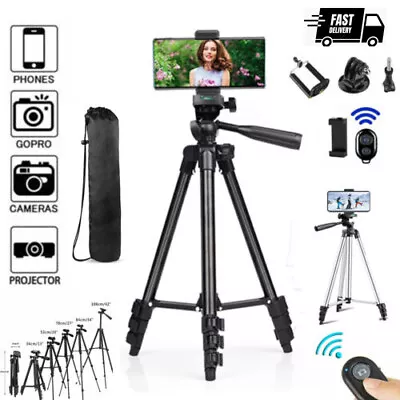 Pro Tripod Stand Mount For Digital Camera Camcorder DSLR SLR IPhone Phone Holder • £7.93